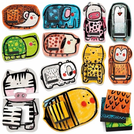 Headu Ecoplay - Puzzle-Uri Sa Potrivim Animalele Headu - 1